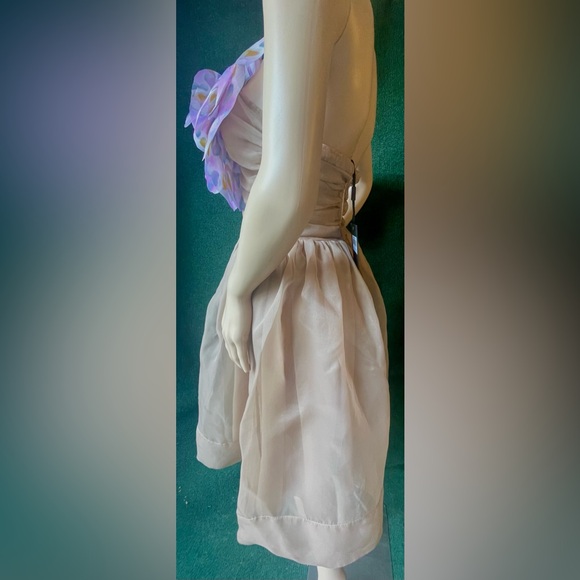 Cynthia rowley organza flower strapless dress - Picture 5 of 7